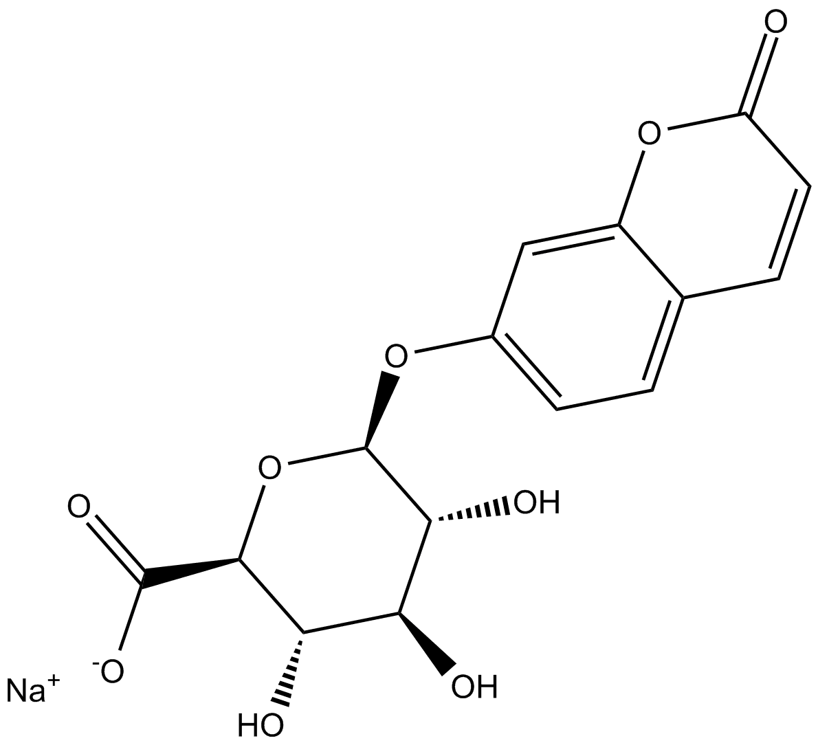 7-Hydroxy Coumarin Glucuronide (sodium salt)