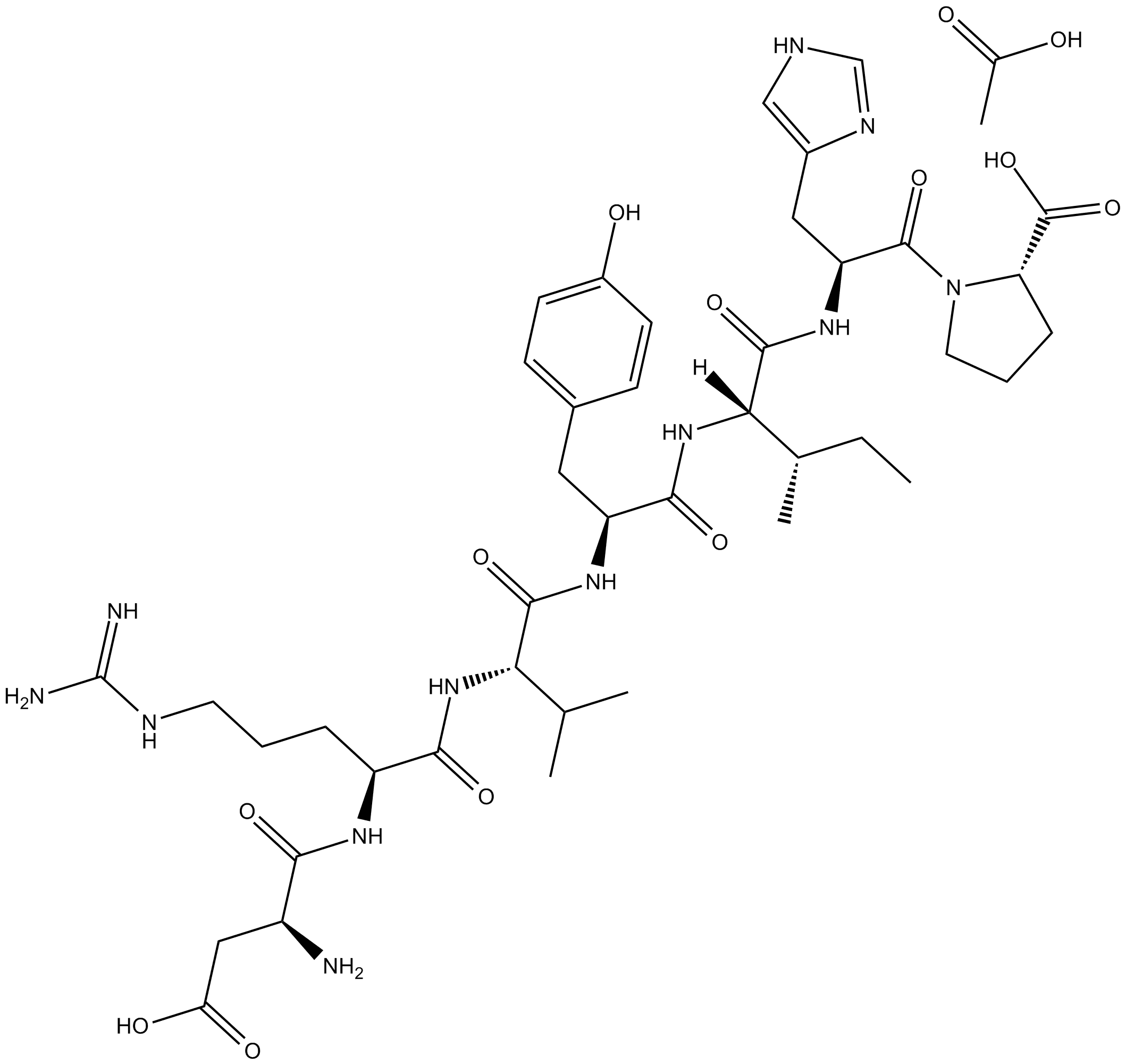 Angiotensin Fragment 1-7 (acetate)