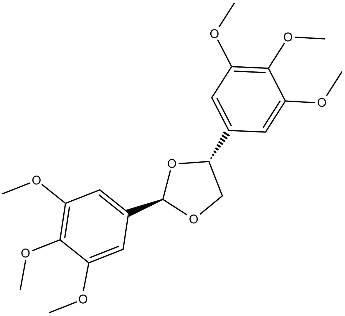 (±)trans-2,5-bis-(3,4,5-Trimethoxyphenyl)-1,3-dioxolane
