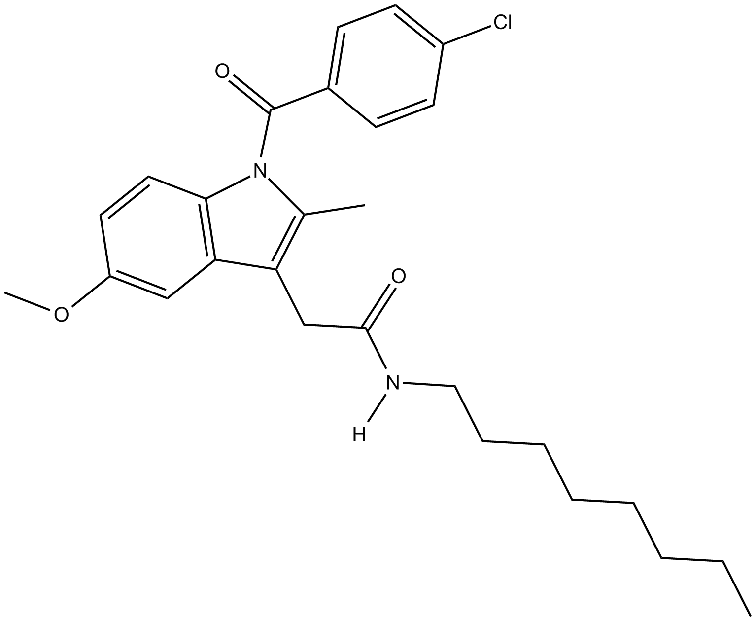 Indomethacin N-octyl amide