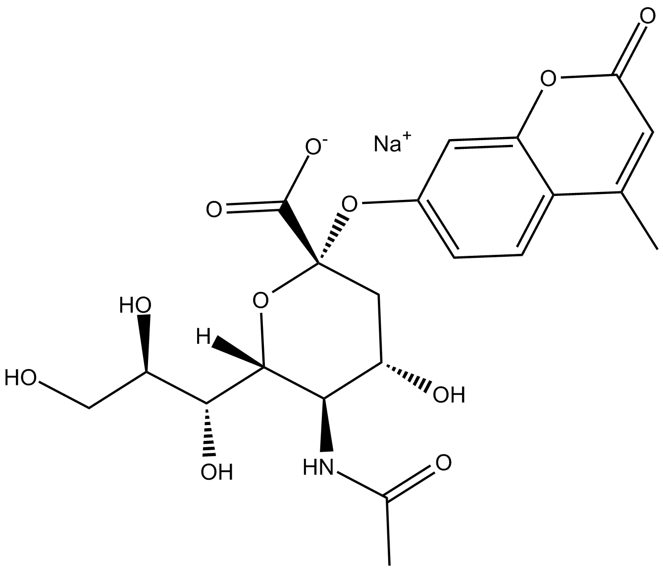 4-Methylumbelliferyl-N-acetyl-α-D-Neuraminic Acid (sodium salt)