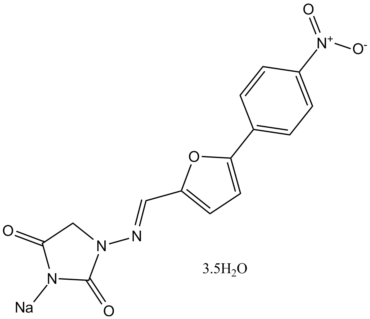 Dantrolene (sodium hemiheptahydrate)