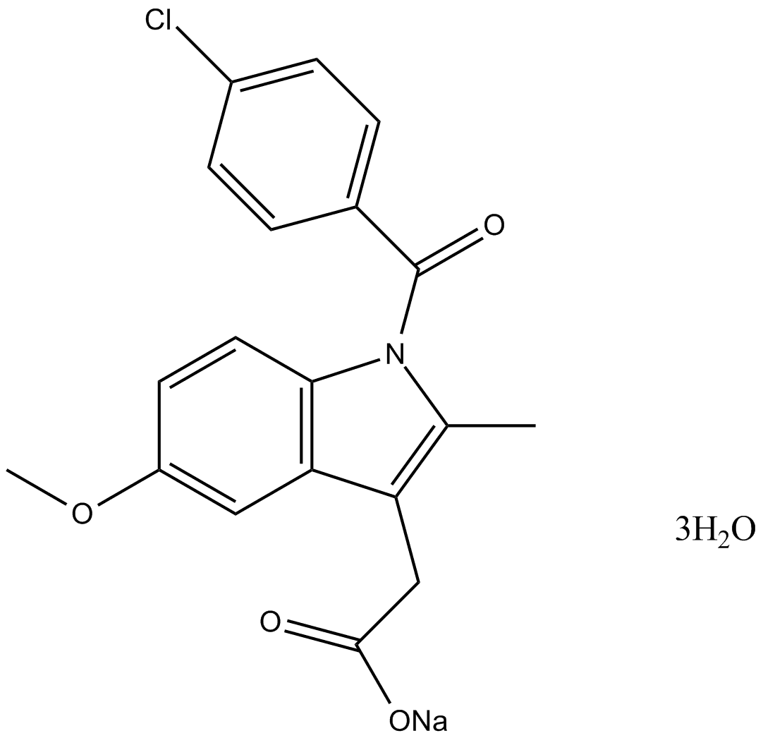 Indomethacin sodium trihydrate