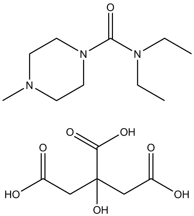 Diethylcarbamazine citrate