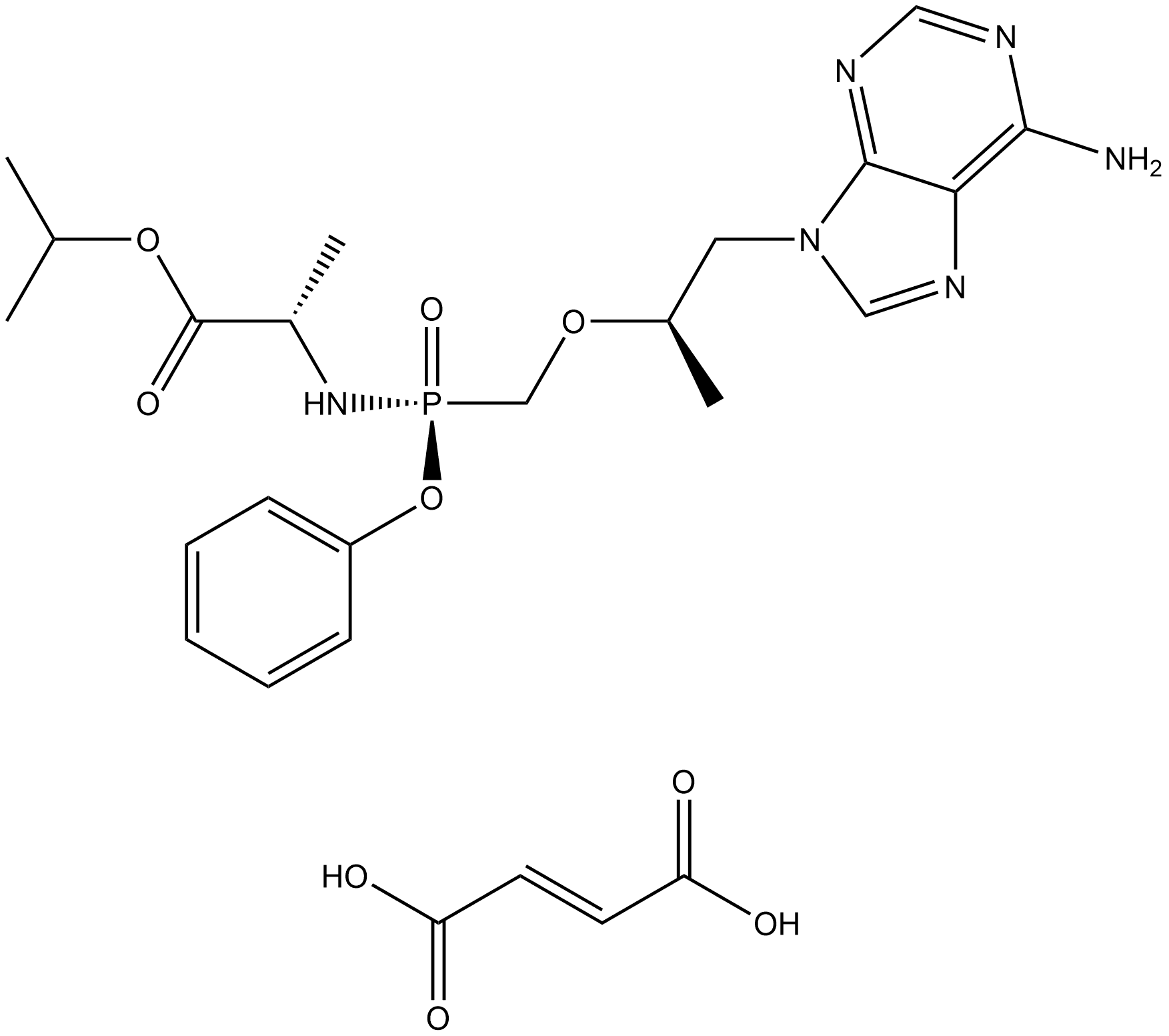 Tenofovir alafenamide hemifumarate