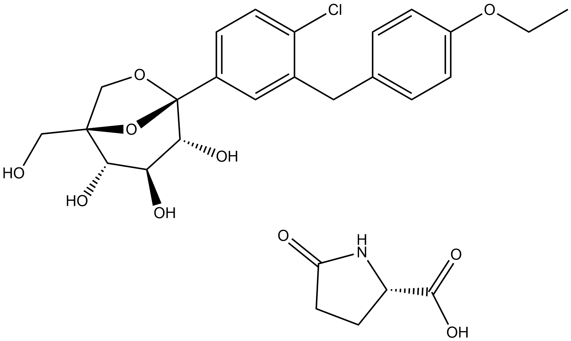 Ertugliflozin L-pyroglutamic acid