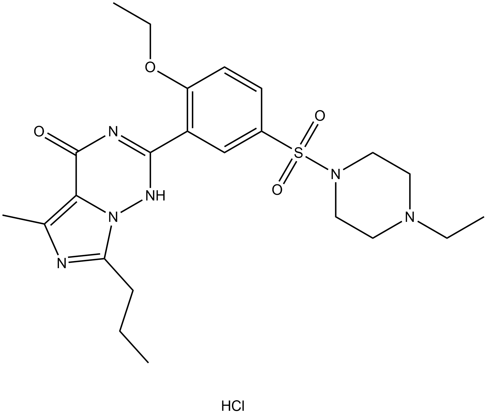 Vardenafil hydrochloride