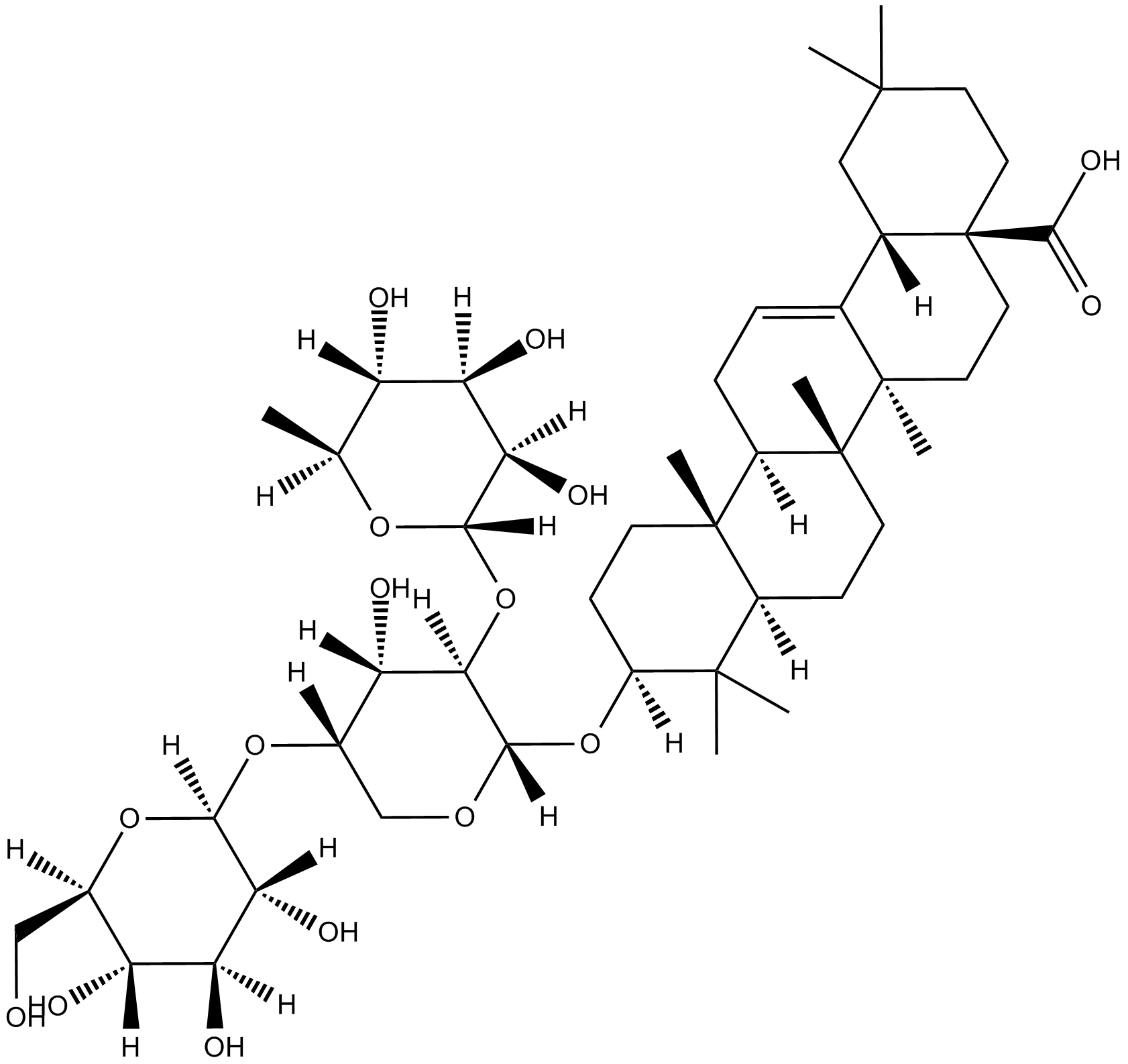 Oleanolic acid 3-glycosides