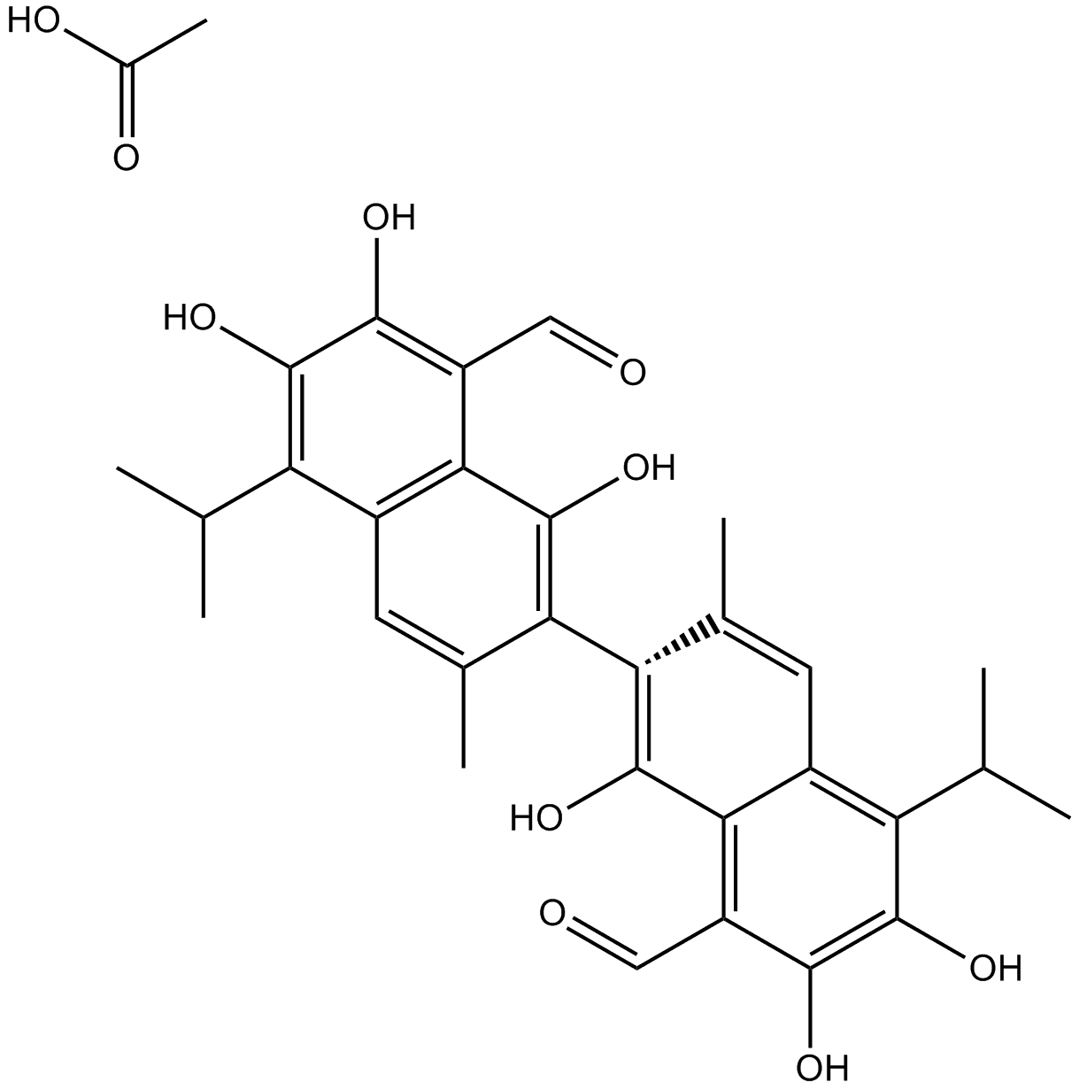 Acetate gossypol
