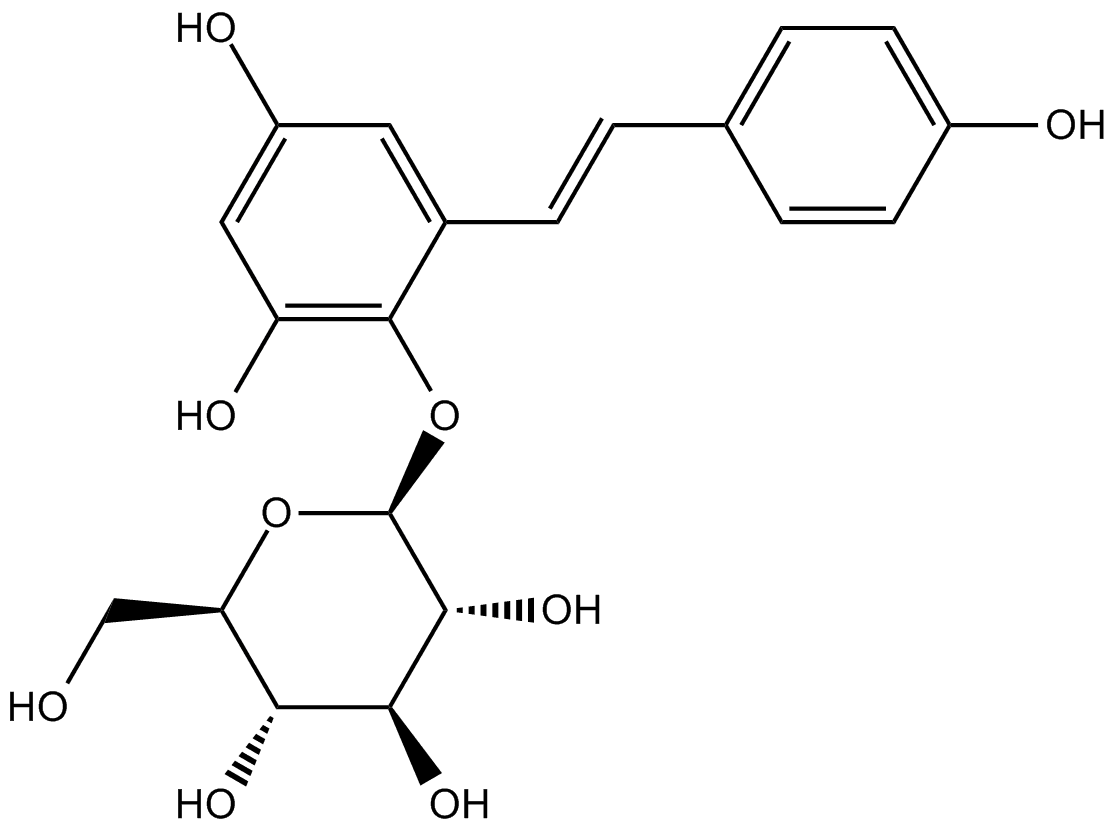 2,3,5,4-tetrahydroxyl diphenylethylene-2-o-glucoside
