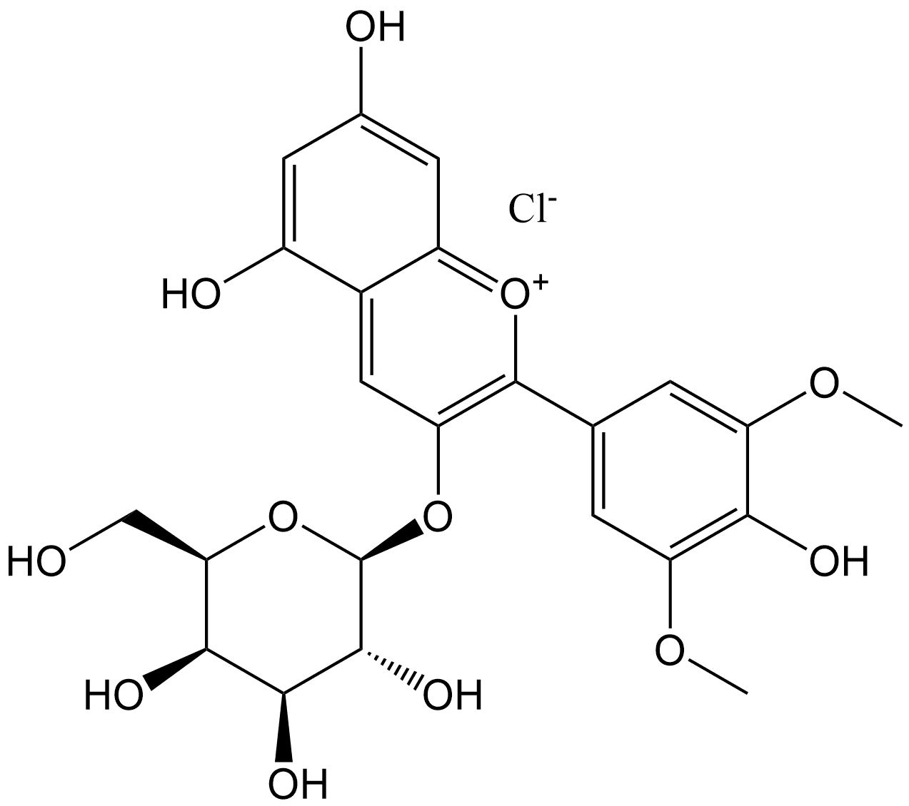 Malvidin 3-galactoside chloride