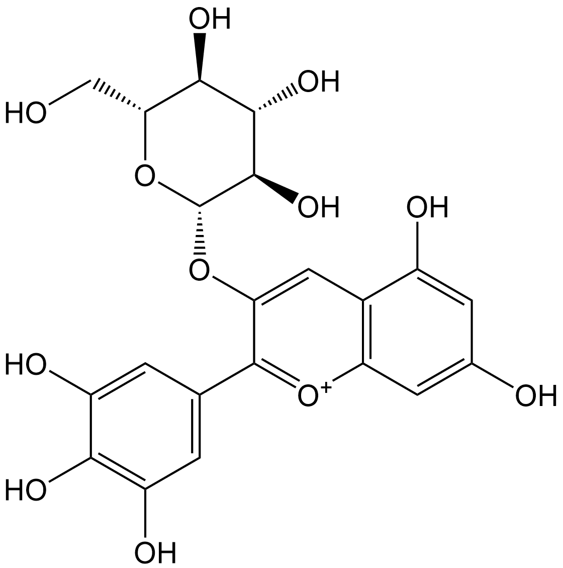 Delphinidin-3-B-D-glucoside