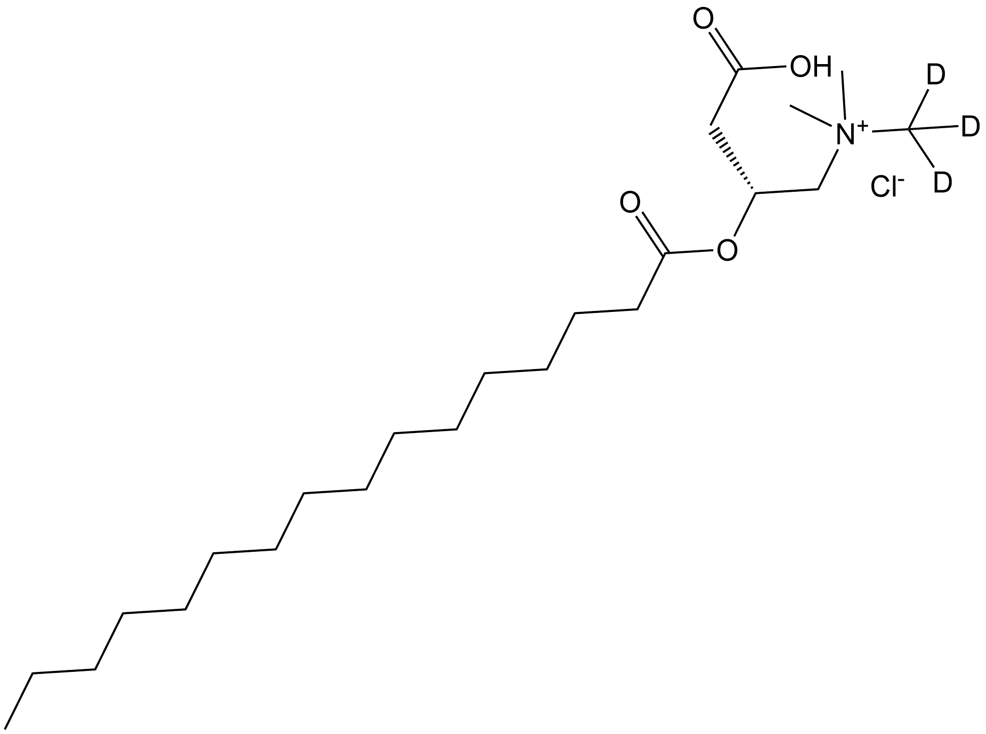 Palmitoyl carnitine-d3 HCl