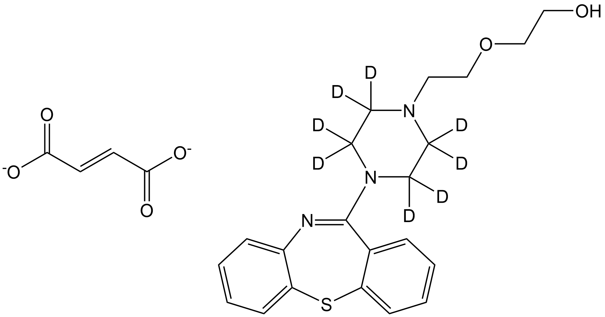 Quetiapine-d8 fumarate