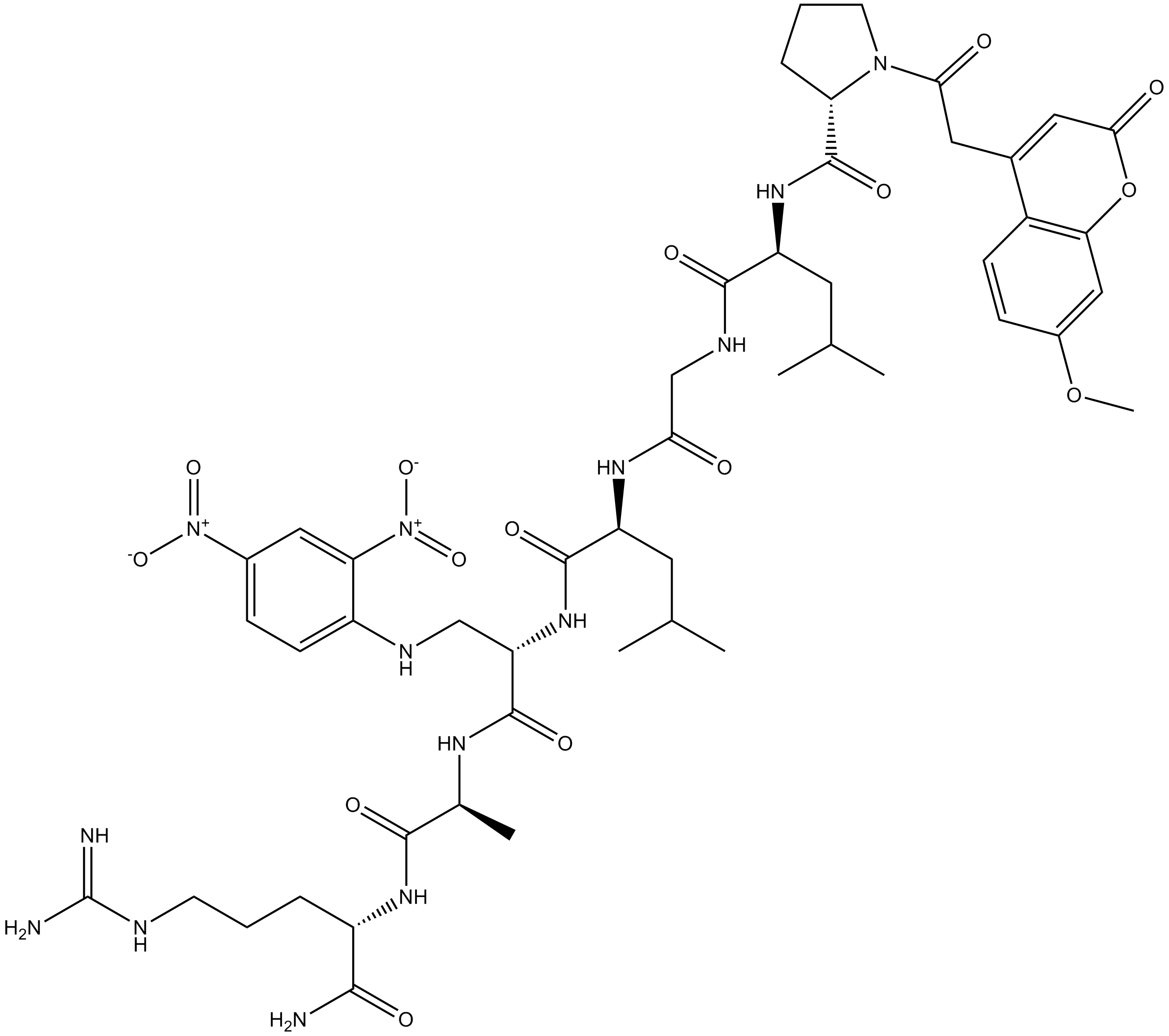 7-Methoxycoumarin-4-acetyl-P-L-G-L-β-(2,4-dinitrophenylamino)A-R amide