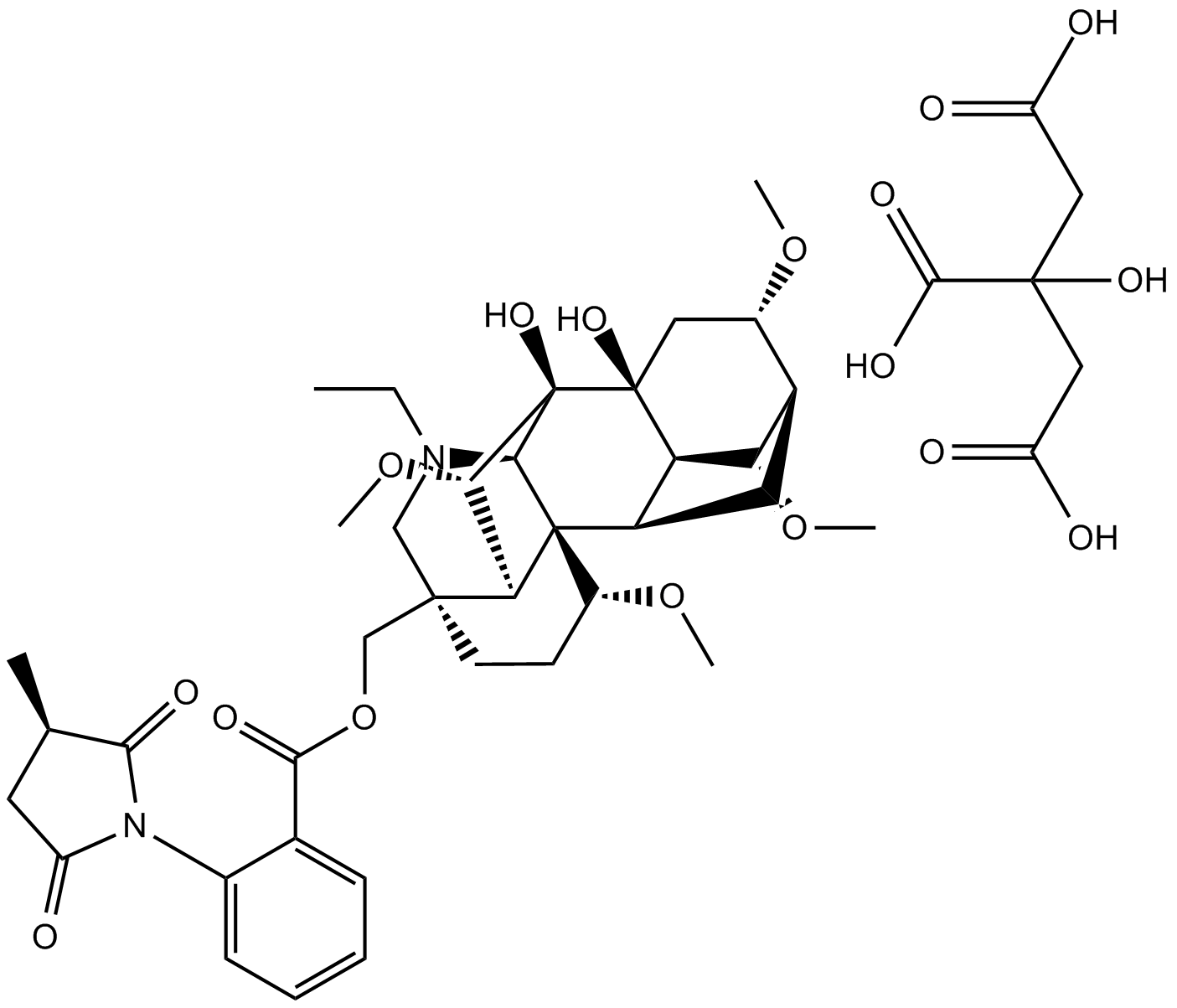Methyllycaconitine citrate