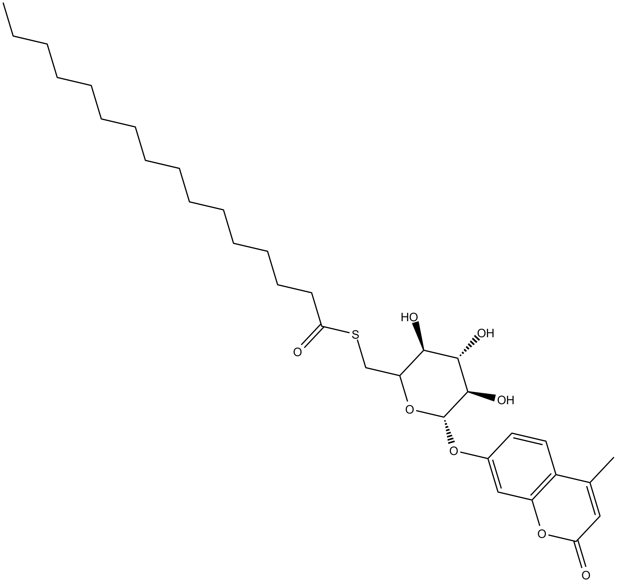 4-Methylumbelliferyl 6-thio-Palmitate-β-D-Glucopyranoside