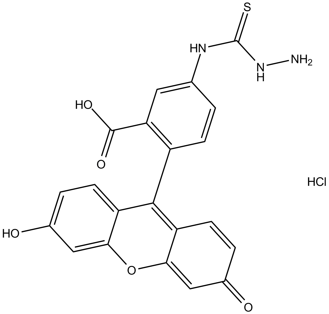 Fluorescein-5-thiosemicarbazide (hydrochloride)